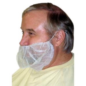 Safety Zone® Beard Cover, White, 500/Cs Safety Zone® Beard Cover, White, 500/Cs